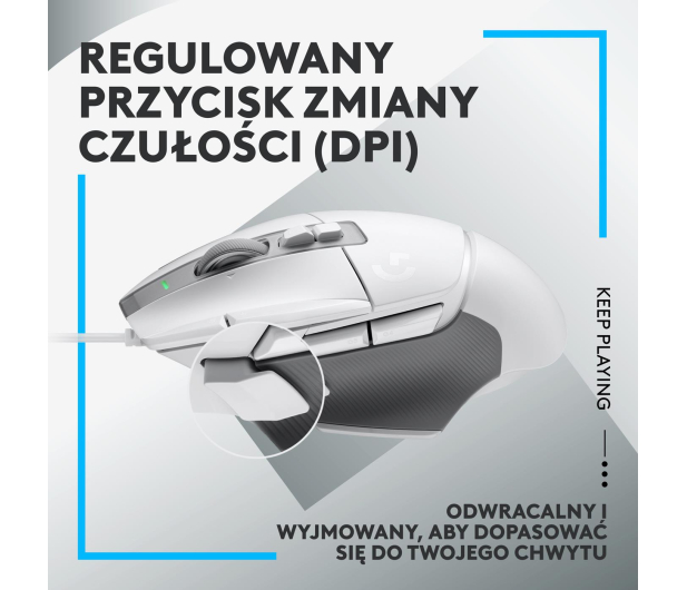 LOGITECH G502 X Biała - 1066491 - zdjęcie 12